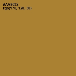 #AA8032 - Luxor Gold Color Image