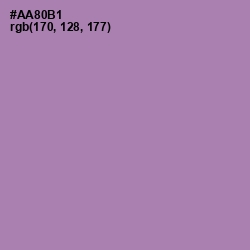 #AA80B1 - Amethyst Smoke Color Image