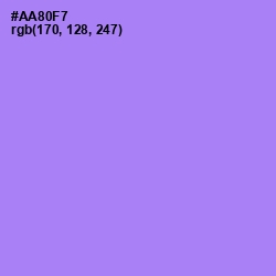 #AA80F7 - Dull Lavender Color Image