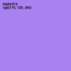#AA81F0 - Dull Lavender Color Image