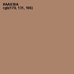#AA836A - Sandal Color Image