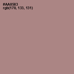 #AA8583 - Brandy Rose Color Image
