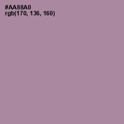 #AA88A0 - Amethyst Smoke Color Image