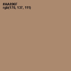 #AA896F - Sandal Color Image