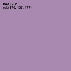 #AA89B1 - Amethyst Smoke Color Image