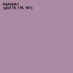 #AA8BA1 - Amethyst Smoke Color Image
