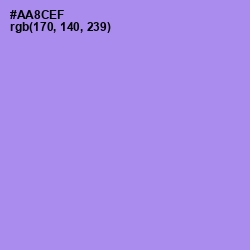 #AA8CEF - Dull Lavender Color Image