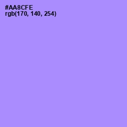 #AA8CFE - Dull Lavender Color Image