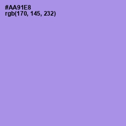 #AA91E8 - Dull Lavender Color Image