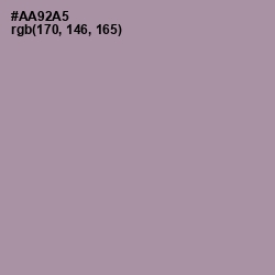 #AA92A5 - Amethyst Smoke Color Image
