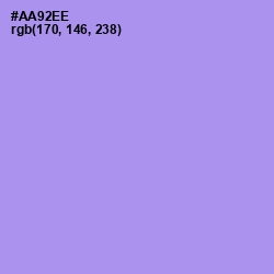 #AA92EE - Dull Lavender Color Image