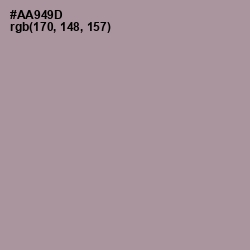 #AA949D - Dusty Gray Color Image