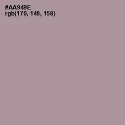 #AA949E - Dusty Gray Color Image