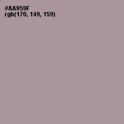 #AA959F - Dusty Gray Color Image