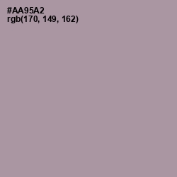 #AA95A2 - Amethyst Smoke Color Image