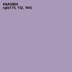 #AA98B8 - Amethyst Smoke Color Image