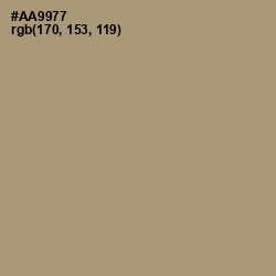 #AA9977 - Donkey Brown Color Image
