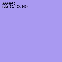 #AA99F0 - Dull Lavender Color Image