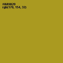 #AA9A20 - Lemon Ginger Color Image