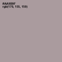 #AA9B9F - Dusty Gray Color Image