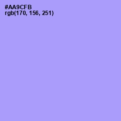 #AA9CFB - Dull Lavender Color Image