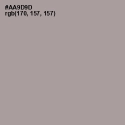#AA9D9D - Dusty Gray Color Image