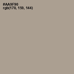 #AA9F90 - Zorba Color Image