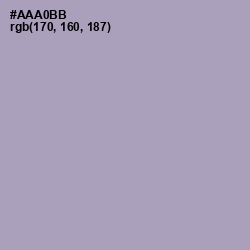#AAA0BB - Spun Pearl Color Image