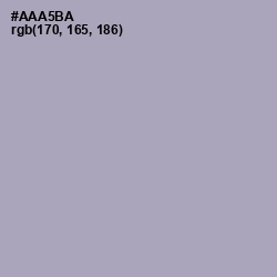#AAA5BA - Spun Pearl Color Image