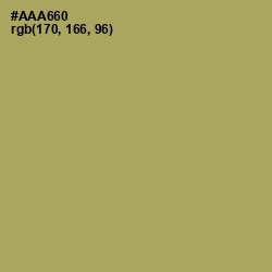 #AAA660 - Green Smoke Color Image