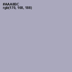 #AAA8BC - Spun Pearl Color Image
