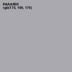 #AAA9B0 - Aluminium Color Image