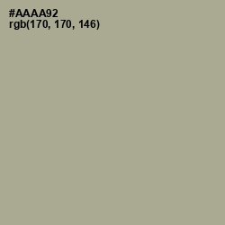 #AAAA92 - Gray Olive Color Image