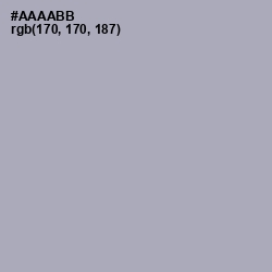 #AAAABB - Spun Pearl Color Image