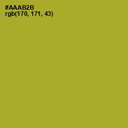 #AAAB2B - Lemon Ginger Color Image