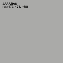 #AAABA8 - Silver Chalice Color Image