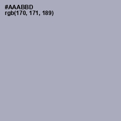 #AAABBD - Spun Pearl Color Image