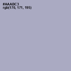 #AAABC3 - Logan Color Image