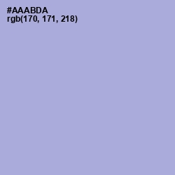 #AAABDA - Wistful Color Image