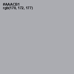 #AAACB1 - Aluminium Color Image