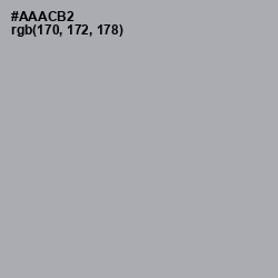 #AAACB2 - Aluminium Color Image