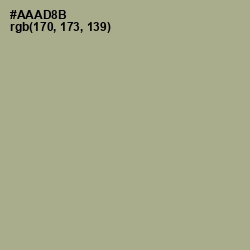 #AAAD8B - Locust Color Image