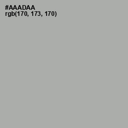 #AAADAA - Silver Chalice Color Image