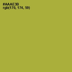 #AAAE3B - Lemon Ginger Color Image