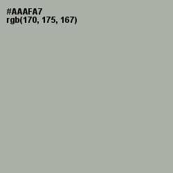 #AAAFA7 - Silver Chalice Color Image