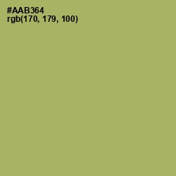 #AAB364 - Green Smoke Color Image