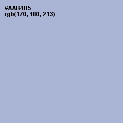 #AAB4D5 - Pigeon Post Color Image