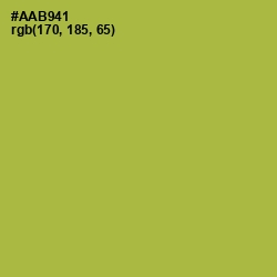 #AAB941 - Olive Green Color Image