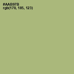 #AAB97B - Green Smoke Color Image
