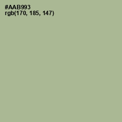 #AAB993 - Schist Color Image